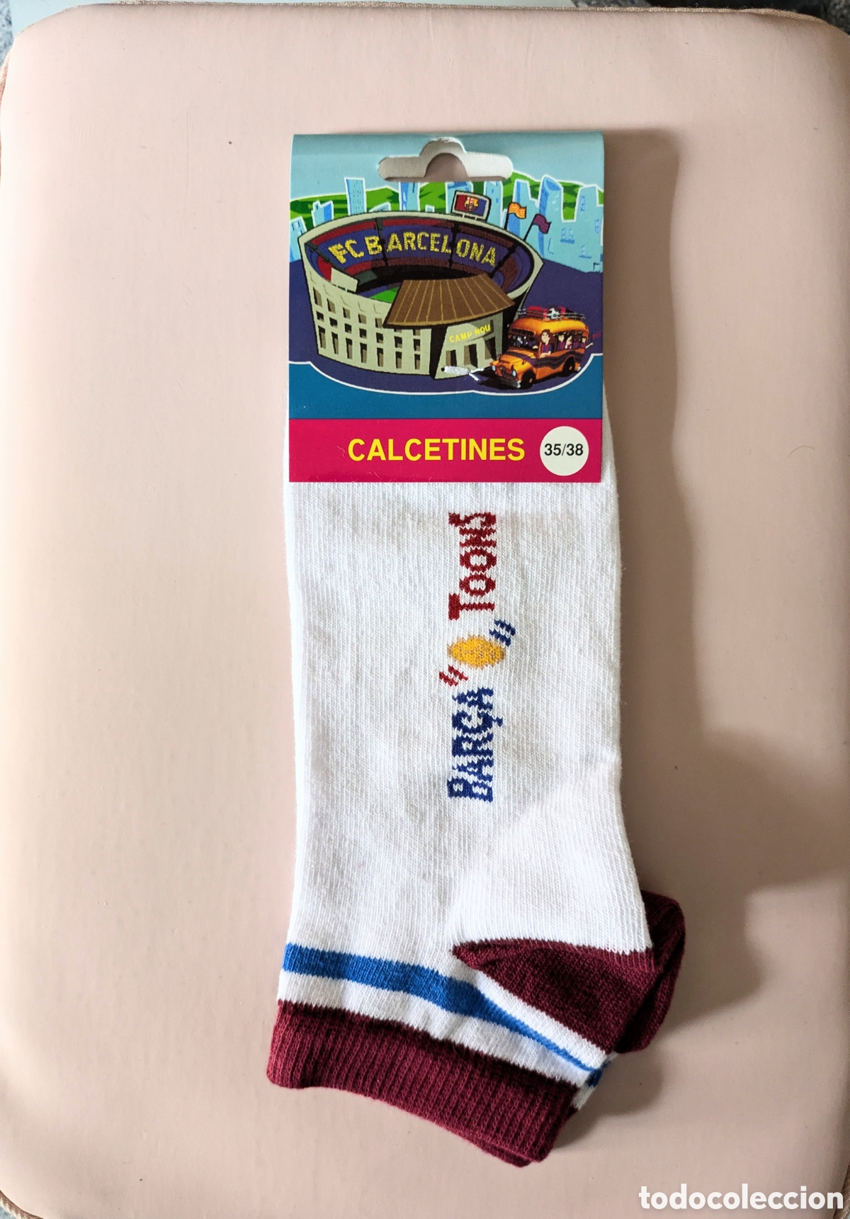 Coleccionismo deportivo: Barca Toons rare socks Licencia oficial - Foto 1