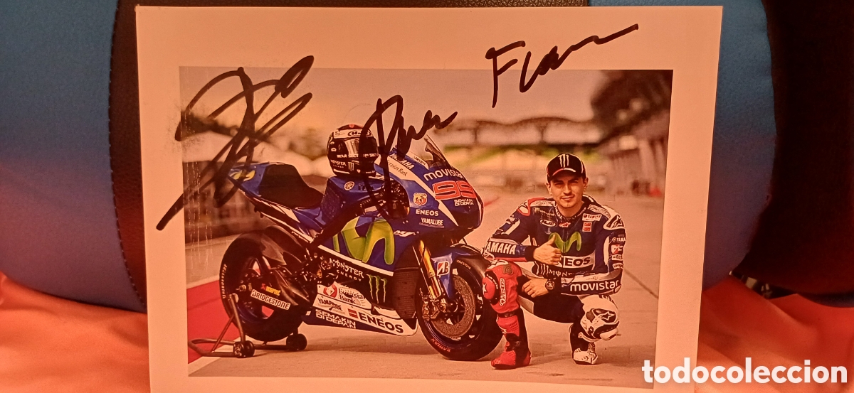 Coleccionismo deportivo: Aut&oacute;grafo Jorge Lorenzo - Foto 2