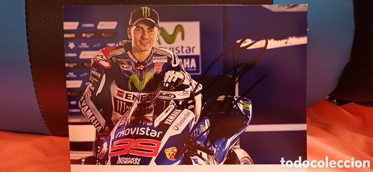 Coleccionismo deportivo: Aut&oacute;grafo Jorge Lorenzo - Foto 2