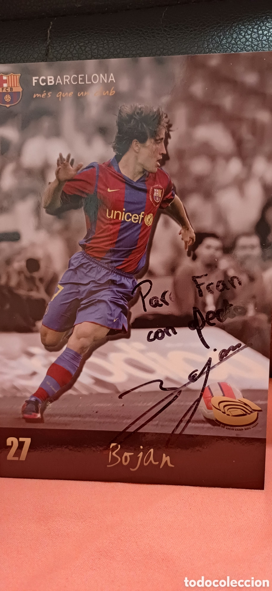 Coleccionismo deportivo: Aut&oacute;grafo Bojan Krkic - Foto 1