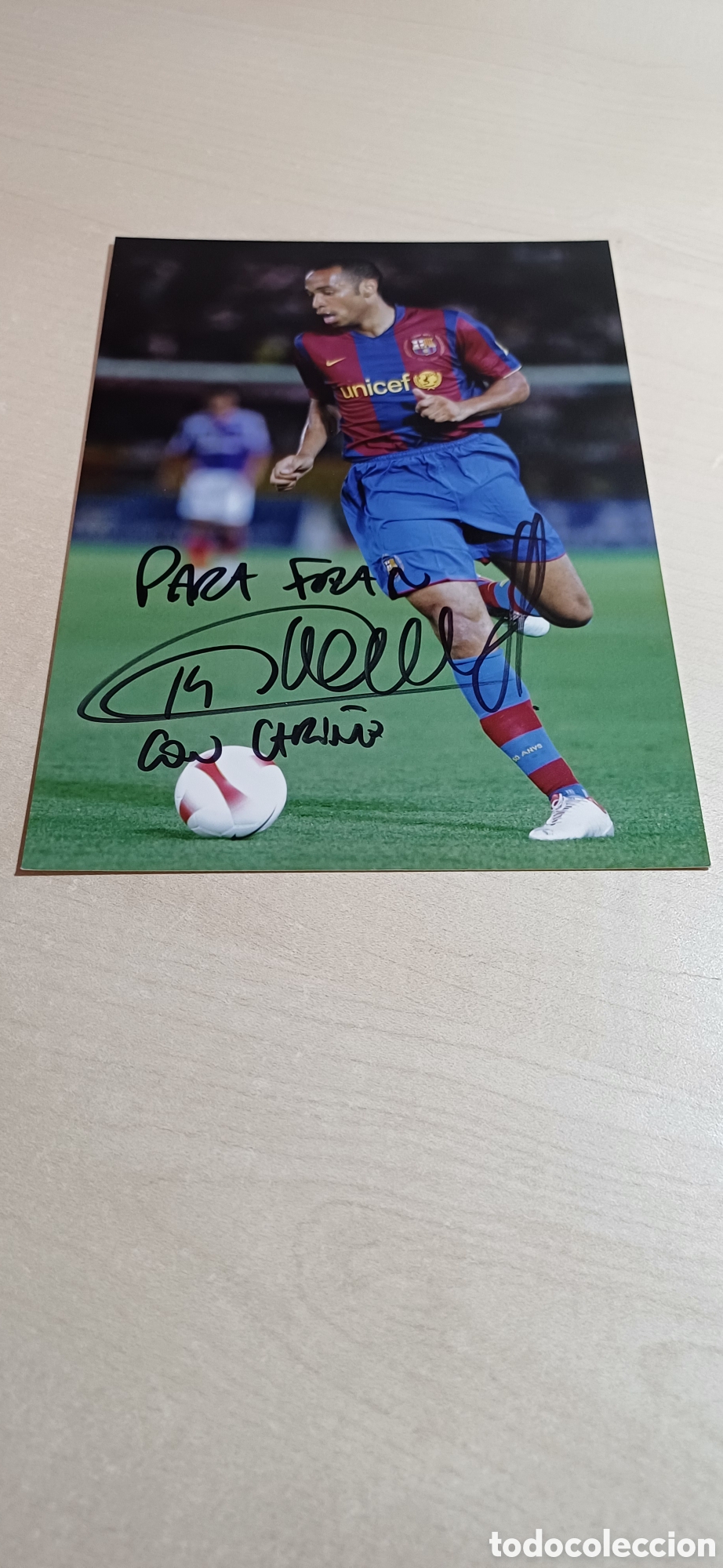 Coleccionismo deportivo: Aut&oacute;grafo Henry dedicado - Foto 2