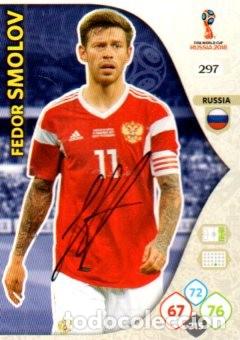 Sammelleidenschaft Sport: CROMO FIRMADO - AUTOGRAFO FUTBOL - Smolov, Fedor - Rusia