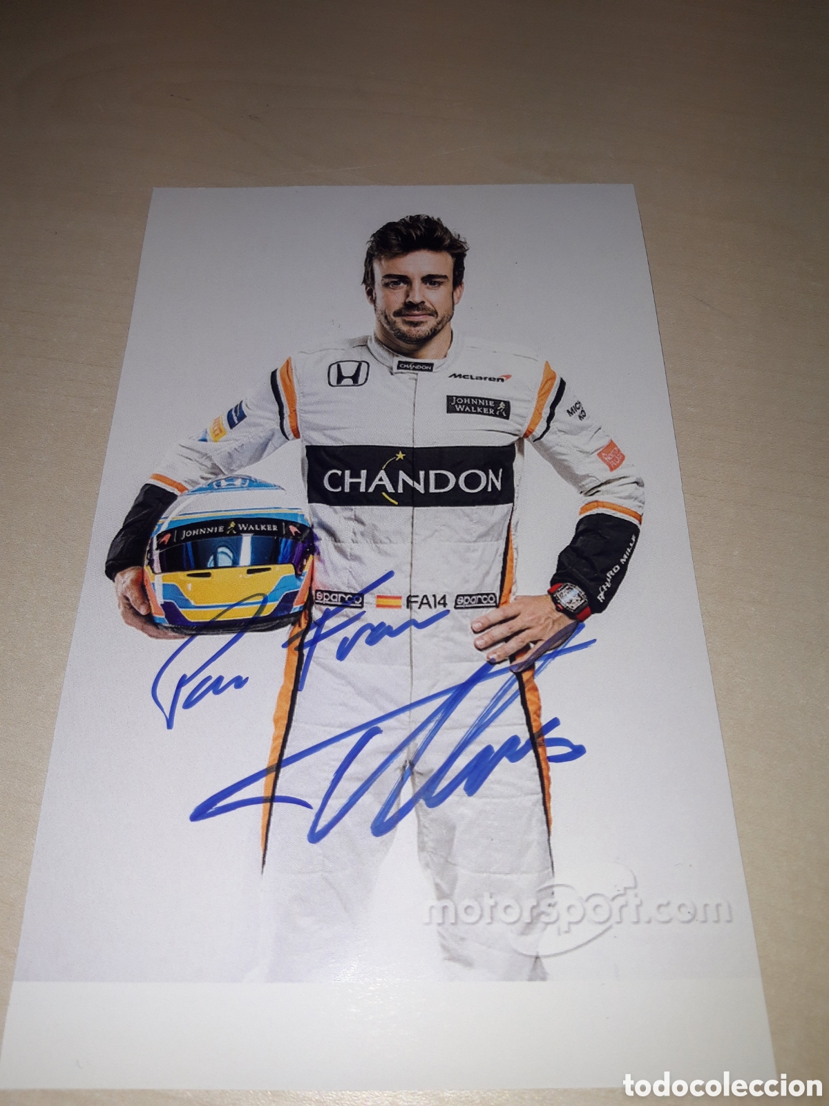 Coleccionismo deportivo: Fernando Alonso aut&oacute;grafo - Foto 1