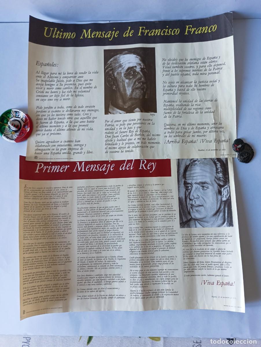 Coleccionismo deportivo: ULTIMO DESCURSO DE FRANCO Y 1&ordm; DEL REY. - Foto 5