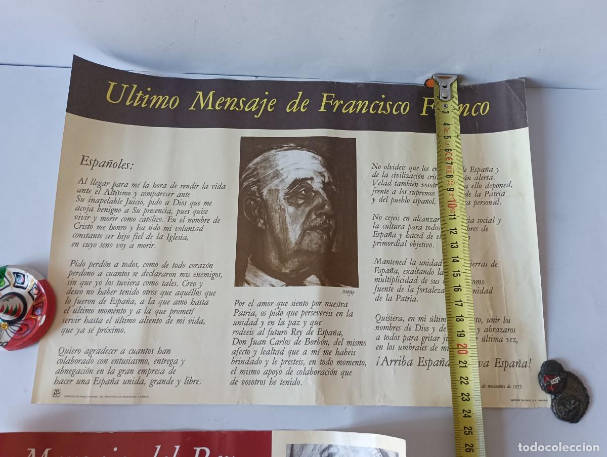 Coleccionismo deportivo: ULTIMO DESCURSO DE FRANCO Y 1&ordm; DEL REY. - Foto 8