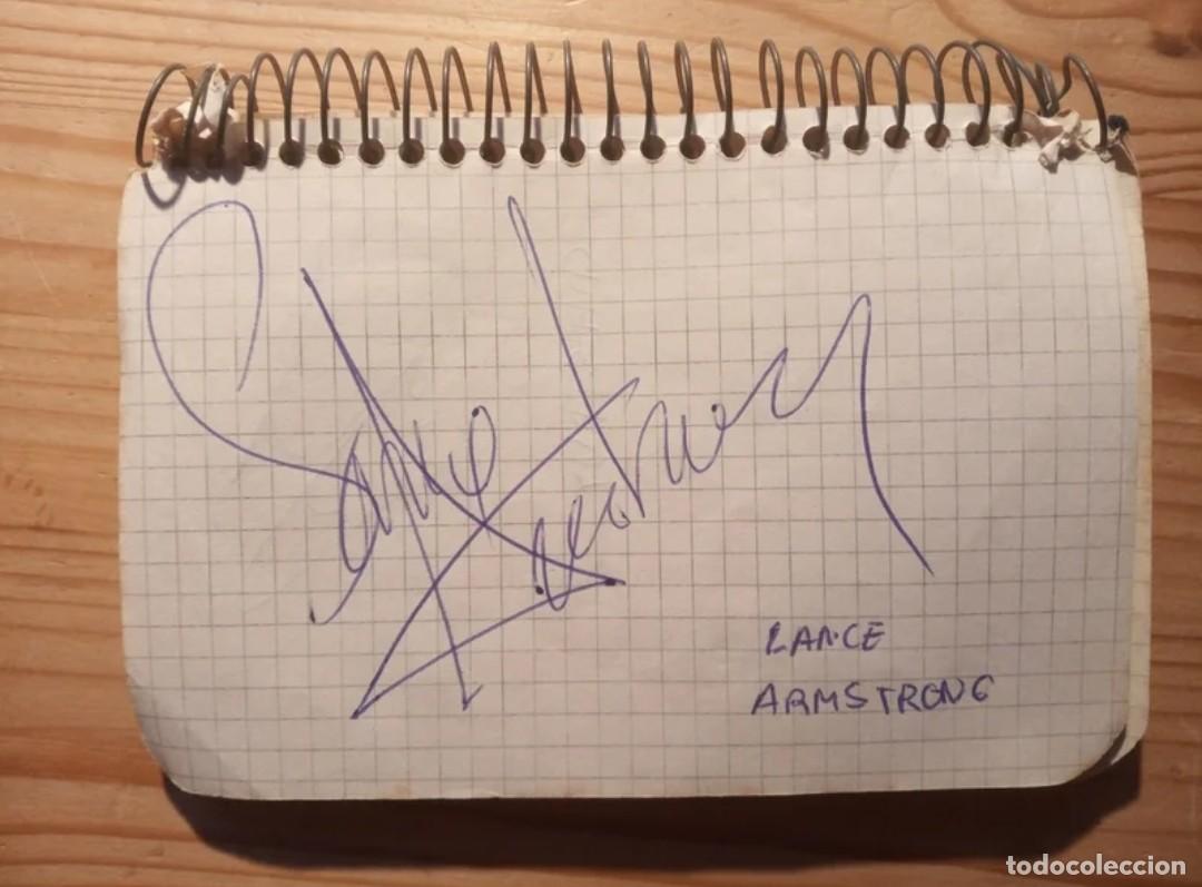 Coleccionismo deportivo: Aut&oacute;grafo de Lance Armstrong - Foto 1