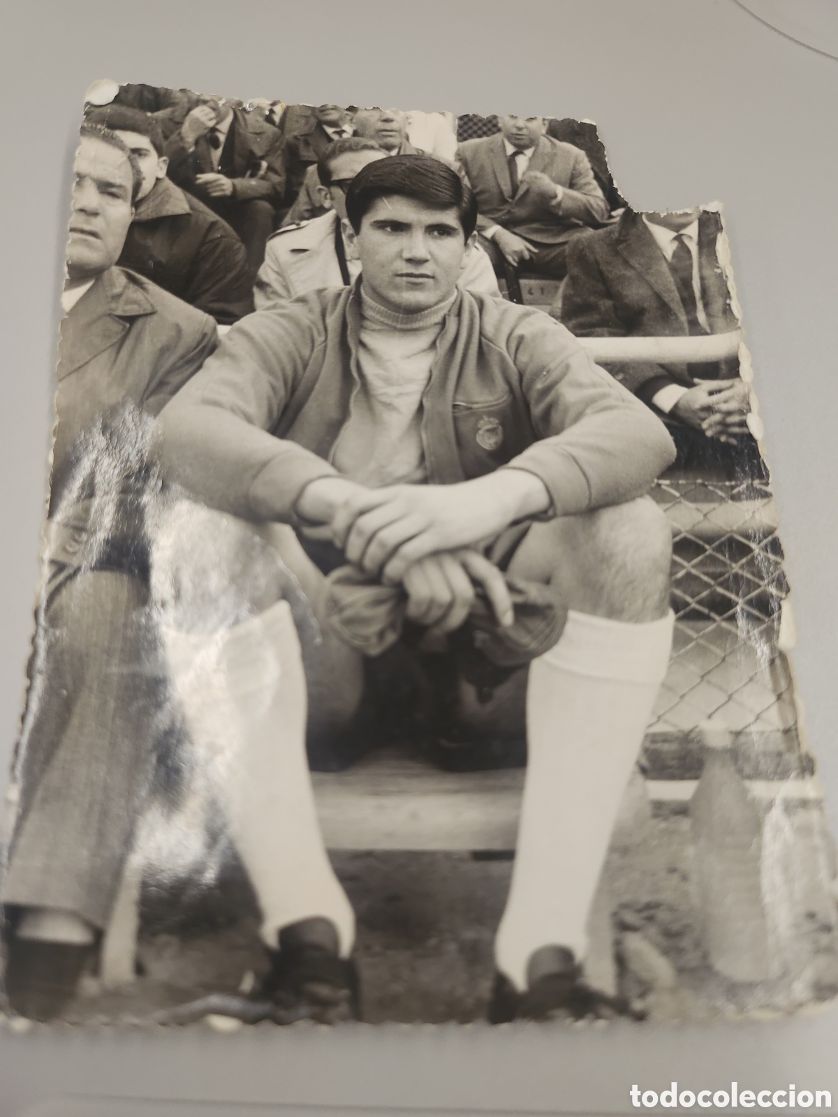Coleccionismo deportivo: Fotograf&iacute;a Mendieta con aut&oacute;grafo - Foto 1