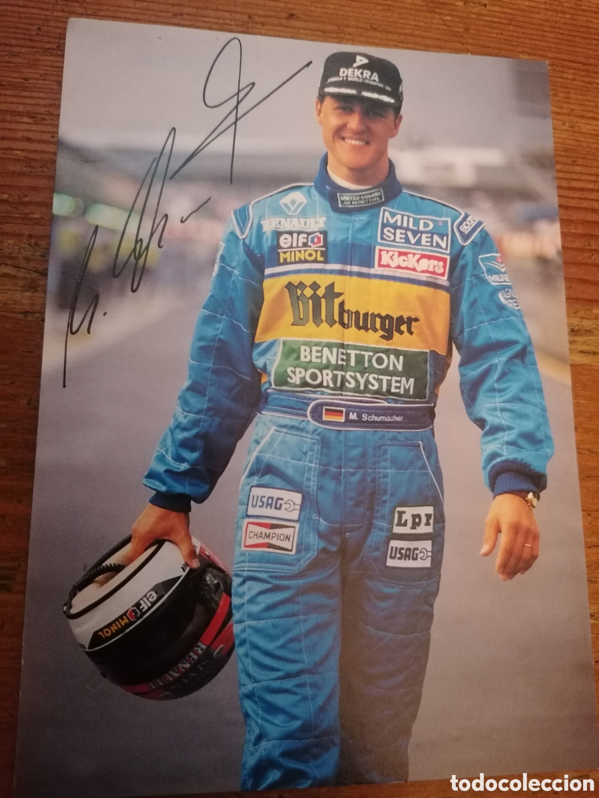 Coleccionismo deportivo: Michael Schumacher - Renault . Aut&oacute;grafo - Foto 1