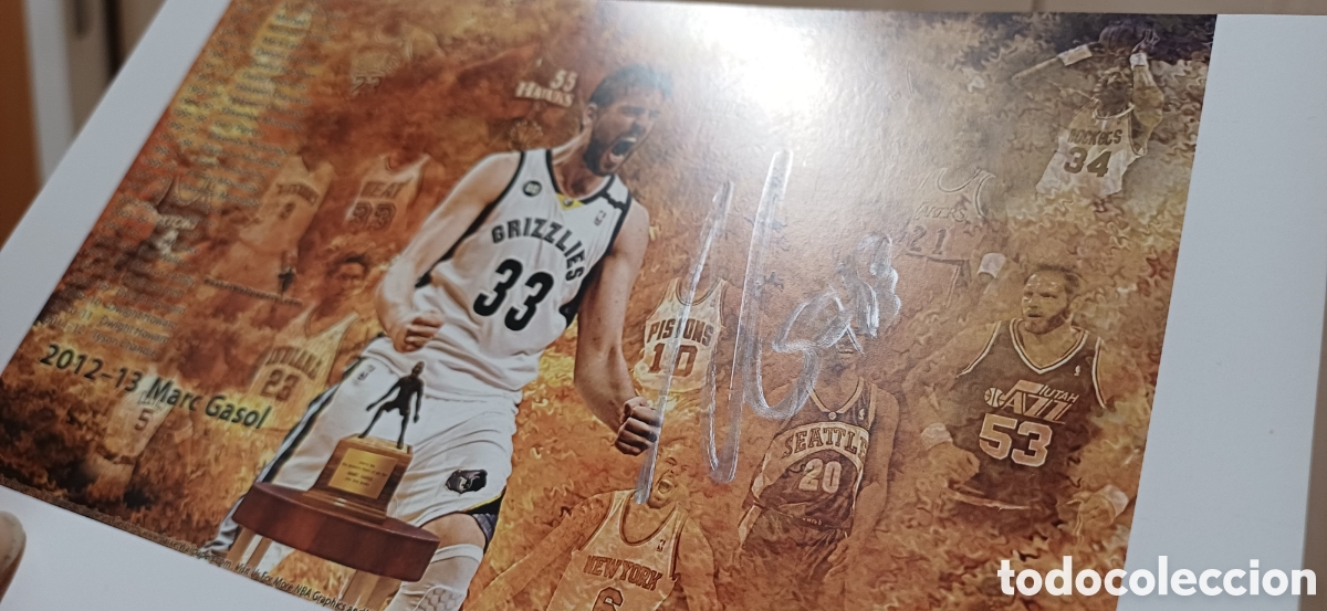 Coleccionismo deportivo: Aut&oacute;grafo MARC GASOL - NBA - Foto 2