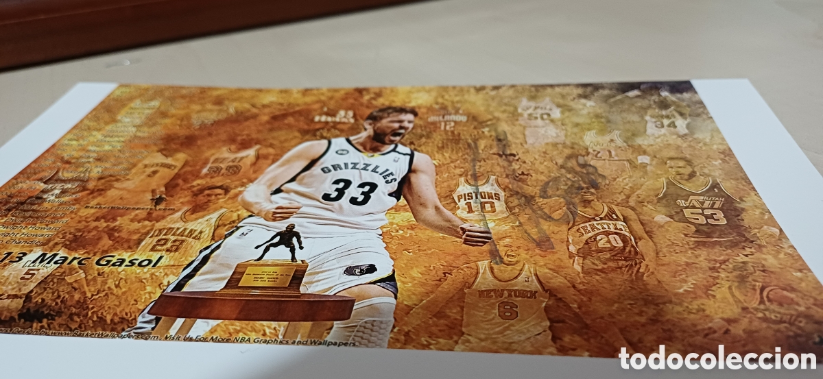 Coleccionismo deportivo: Aut&oacute;grafo MARC GASOL - NBA - Foto 3