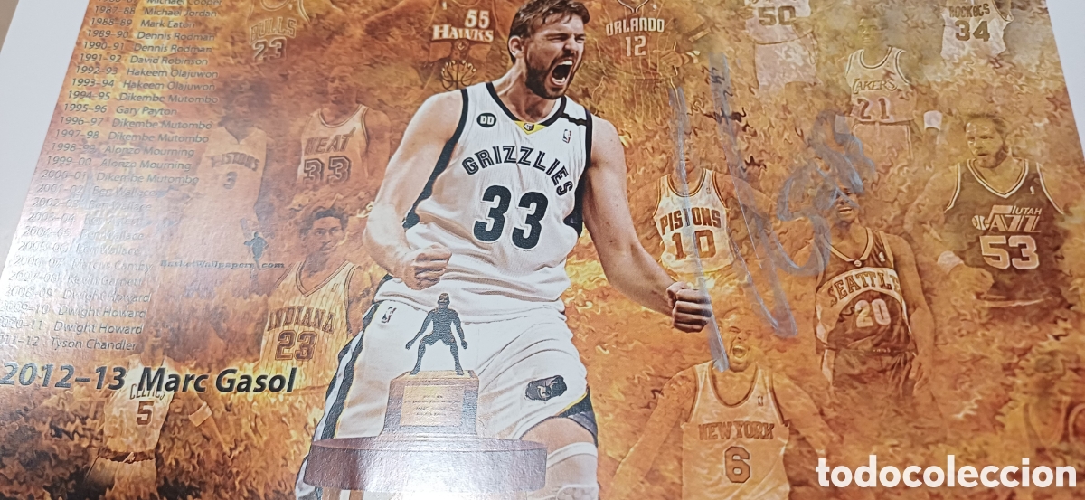 Coleccionismo deportivo: Aut&oacute;grafo MARC GASOL - NBA - Foto 1