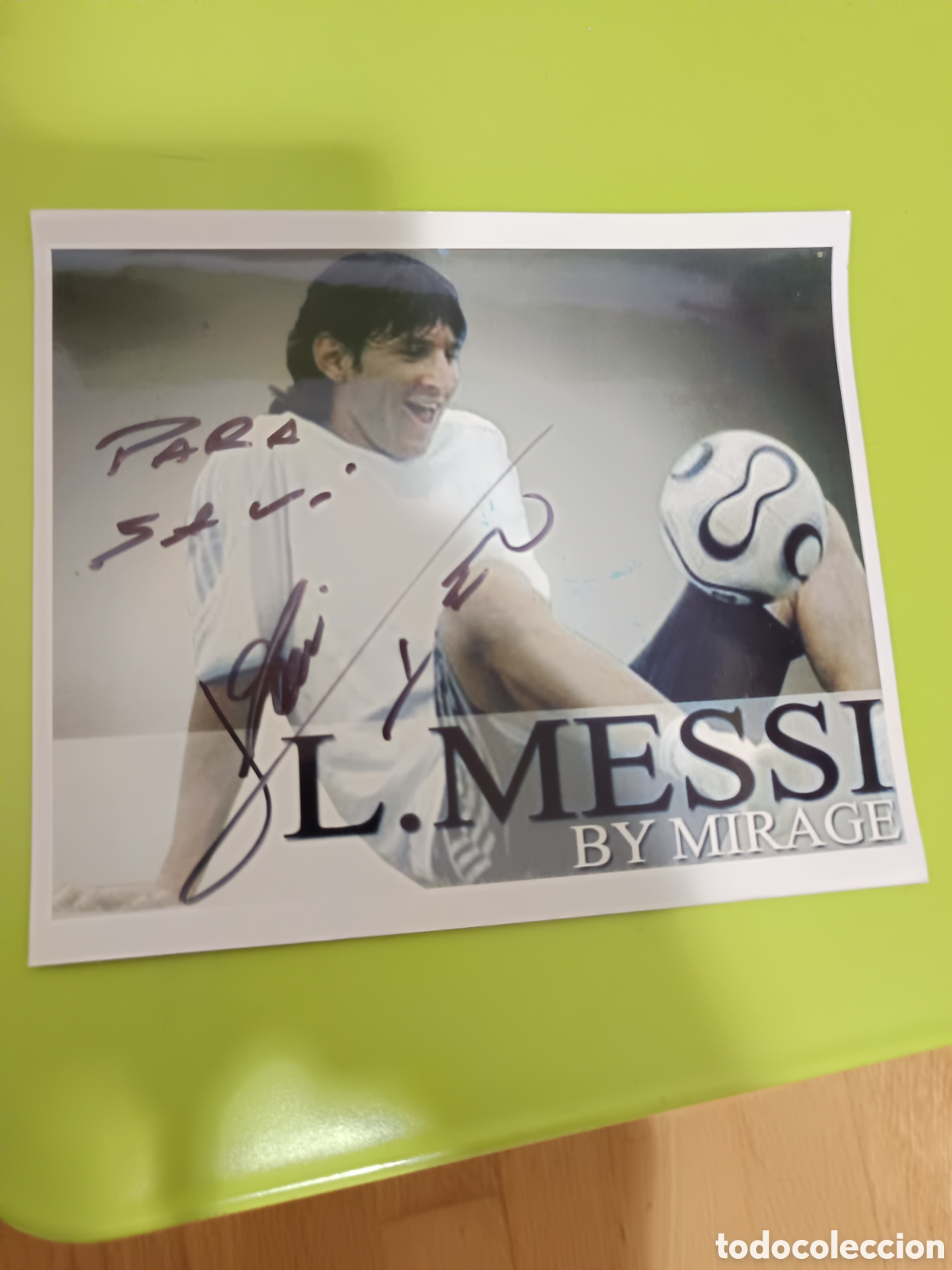 Coleccionismo deportivo: Aut&oacute;grafo original de Messi - Foto 1