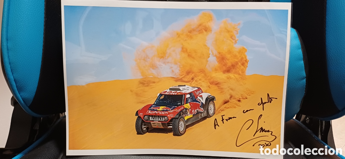 Coleccionismo deportivo: Aut&oacute;grafo Carlos Sainz rallyes - Foto 2