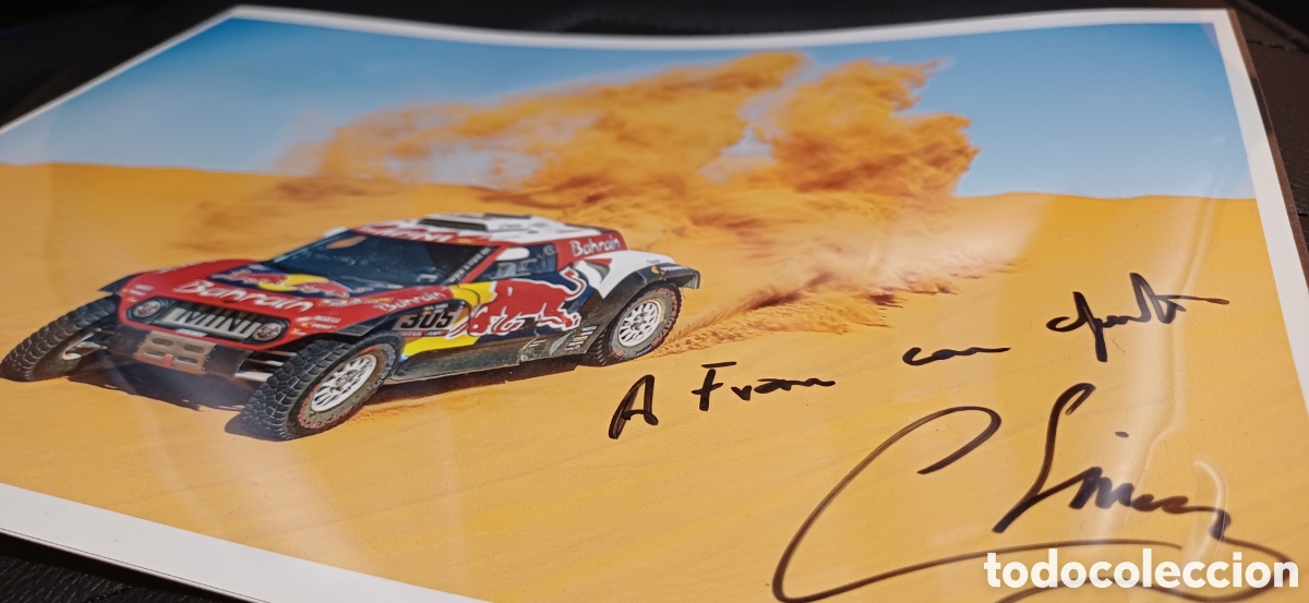 Coleccionismo deportivo: Aut&oacute;grafo Carlos Sainz rallyes - Foto 3