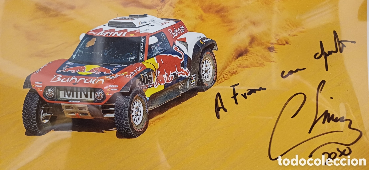 Coleccionismo deportivo: Aut&oacute;grafo Carlos Sainz rallyes - Foto 1