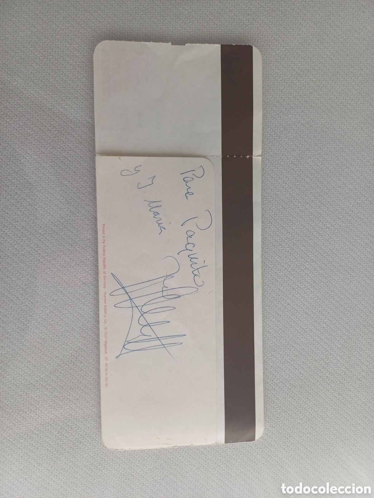 Coleccionismo deportivo: Autografo johan cruyff - Foto 2