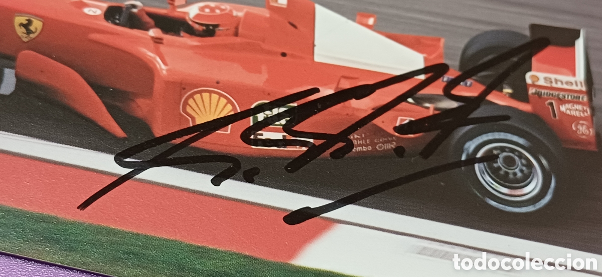 Coleccionismo deportivo: Michael Schumacher aut&oacute;grafo - Foto 2