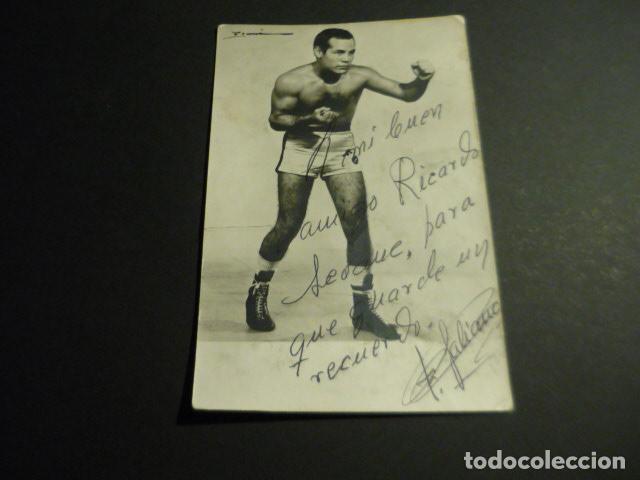 Sports collectibles: FRED GALIANA BOXEADOR FOTOGRAFIA CON FIRMA AUTOGRAFA 9 X 14 CM