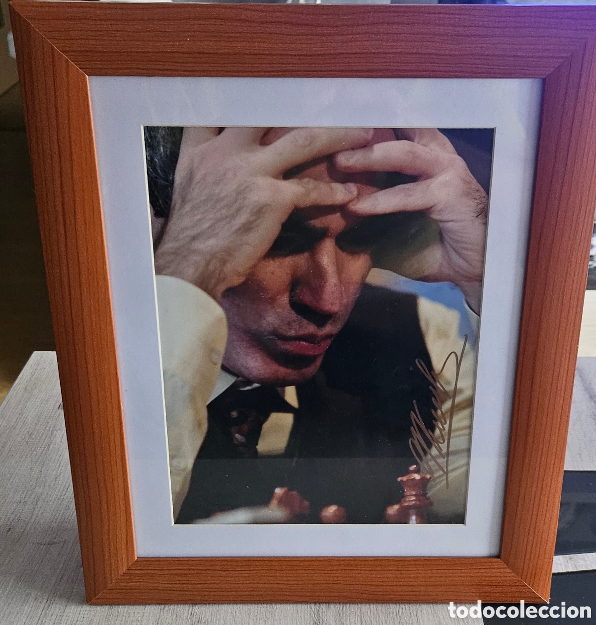 Coleccionismo deportivo: Foto firmada Garry Kasparov Ajedrez