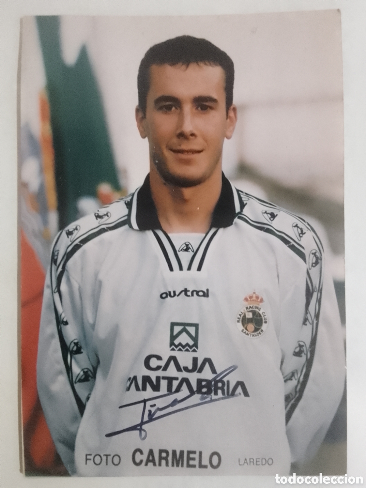 Coleccionismo deportivo: Fotograf&iacute;a autografiada I&ntilde;aki &bull; Real Racing Club Santander.