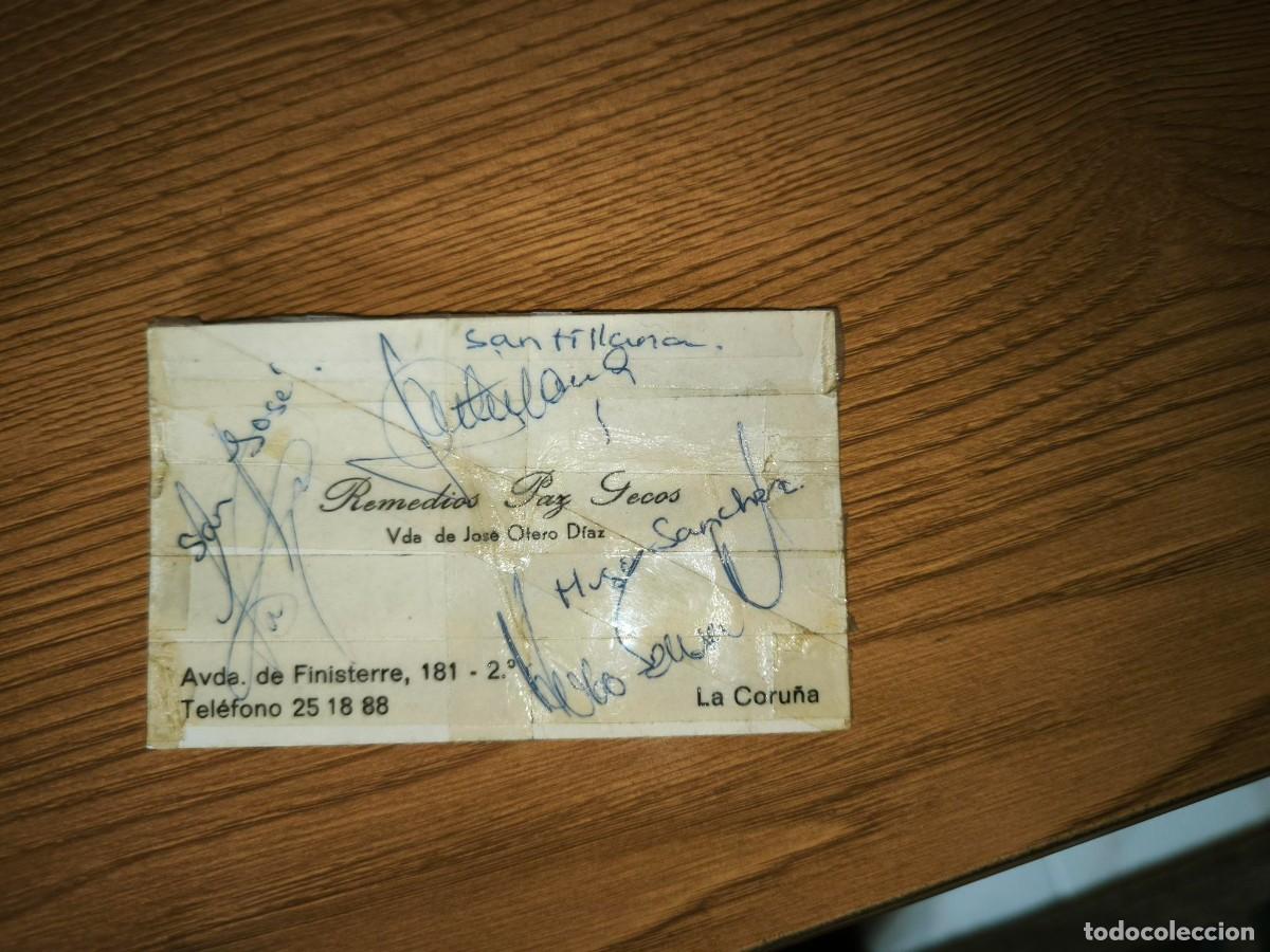 Coleccionismo deportivo: Autografos Real Madrid a&ntilde;o 1985 - Foto 1