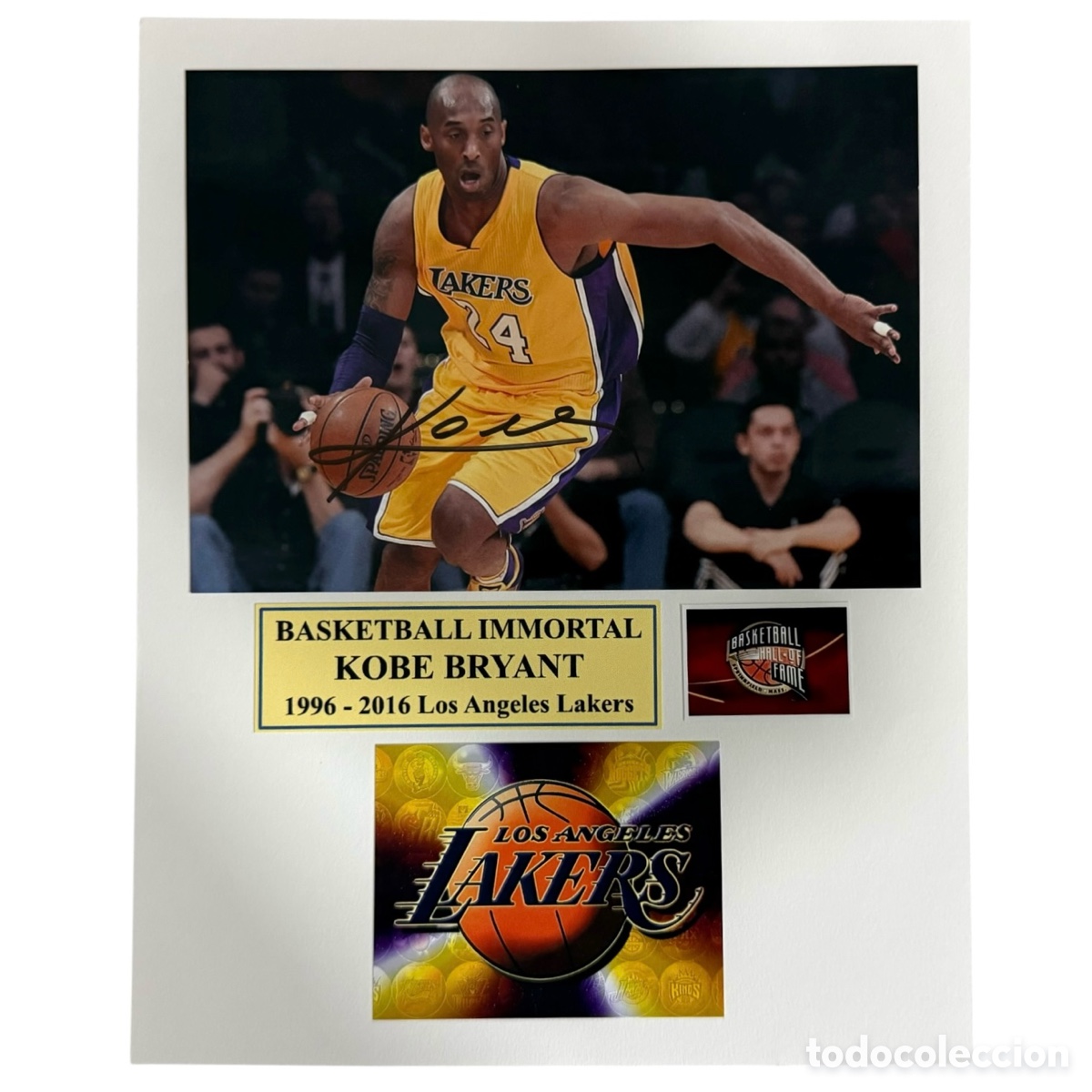 Collezionismo sportivo: KOBE BRYANT. Fotograf&iacute;a con aut&oacute;grafo original certificado de Kobe Bryant