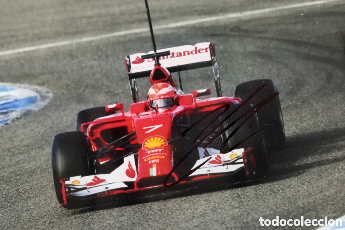Collezionismo sportivo: Kimi R&auml;ikk&ouml;nen (Iceman) Foto Original Firmada. Aut&eacute;ntica y en Perfecto Estado