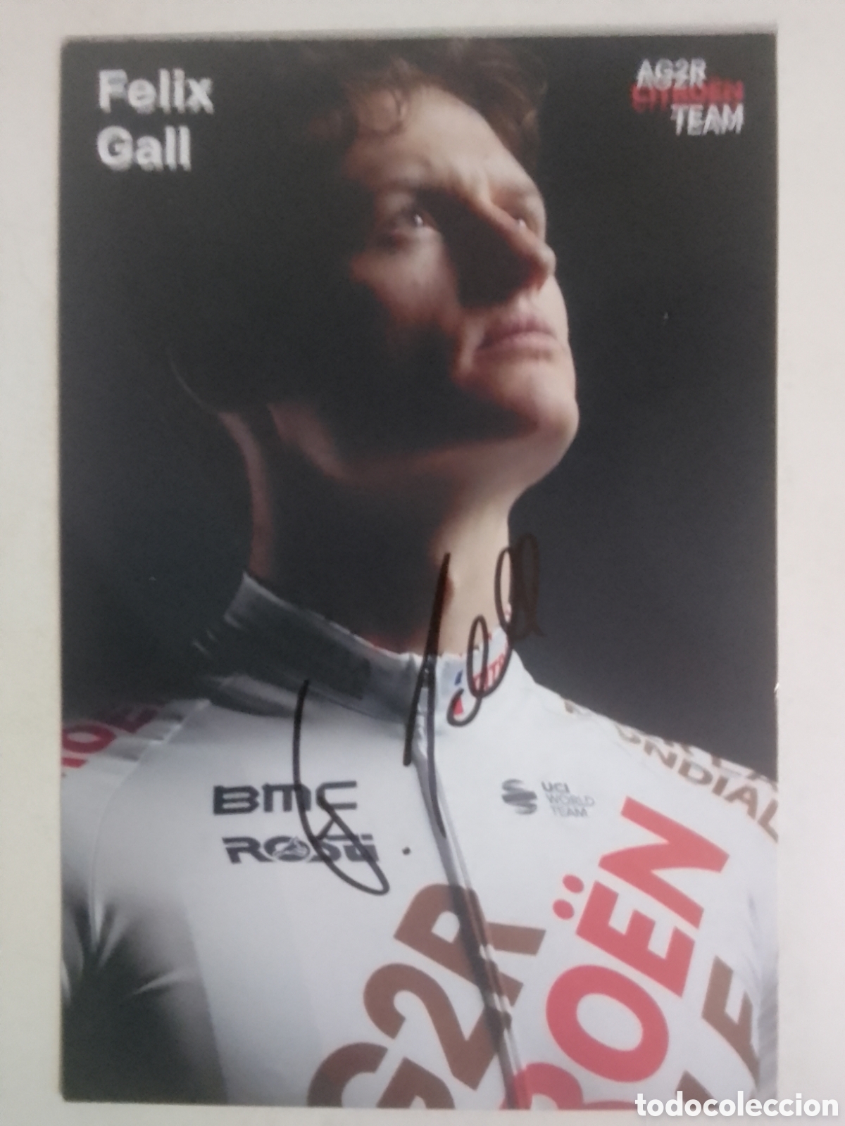 Coleccionismo deportivo: Postal autografiada F&eacute;lix Gal &bull; AG2R CITRO&Euml;N TEAM.
