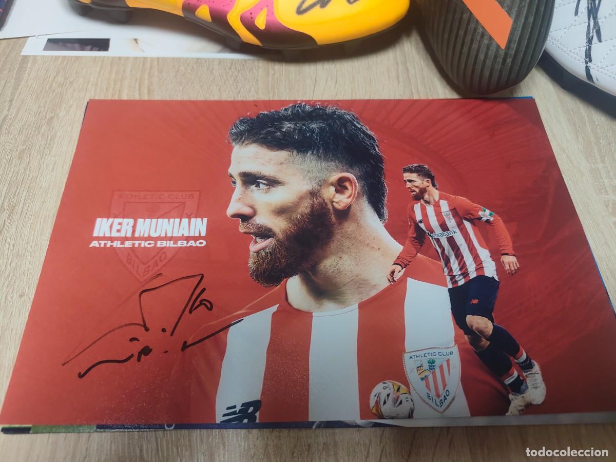 Coleccionismo deportivo: Fotograf&iacute;a Athletic Bilbao Iker Muniain firmada