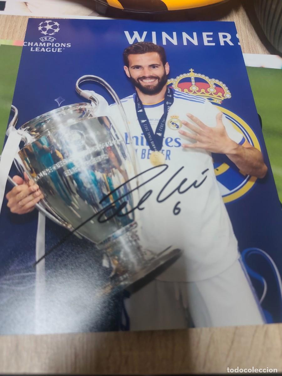 Coleccionismo deportivo: Fotograf&iacute;a firmada Real Madrid Nacho