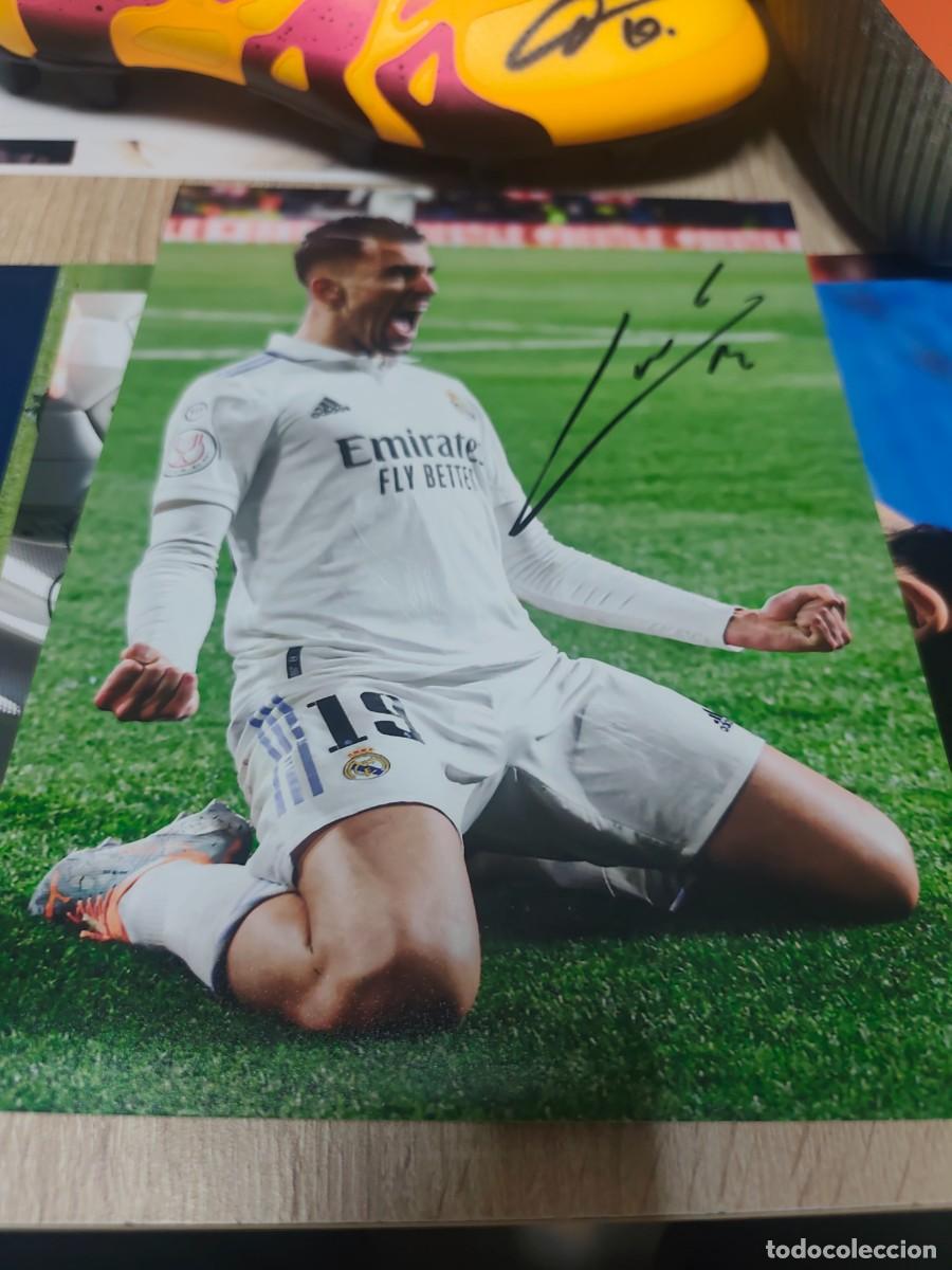 Coleccionismo deportivo: Fotograf&iacute;a firmada a mano Real Madrid Ceballos