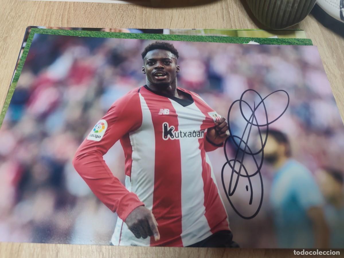 Coleccionismo deportivo: Fotograf&iacute;a Athletic club Bilbao firmada I&ntilde;aki Williams