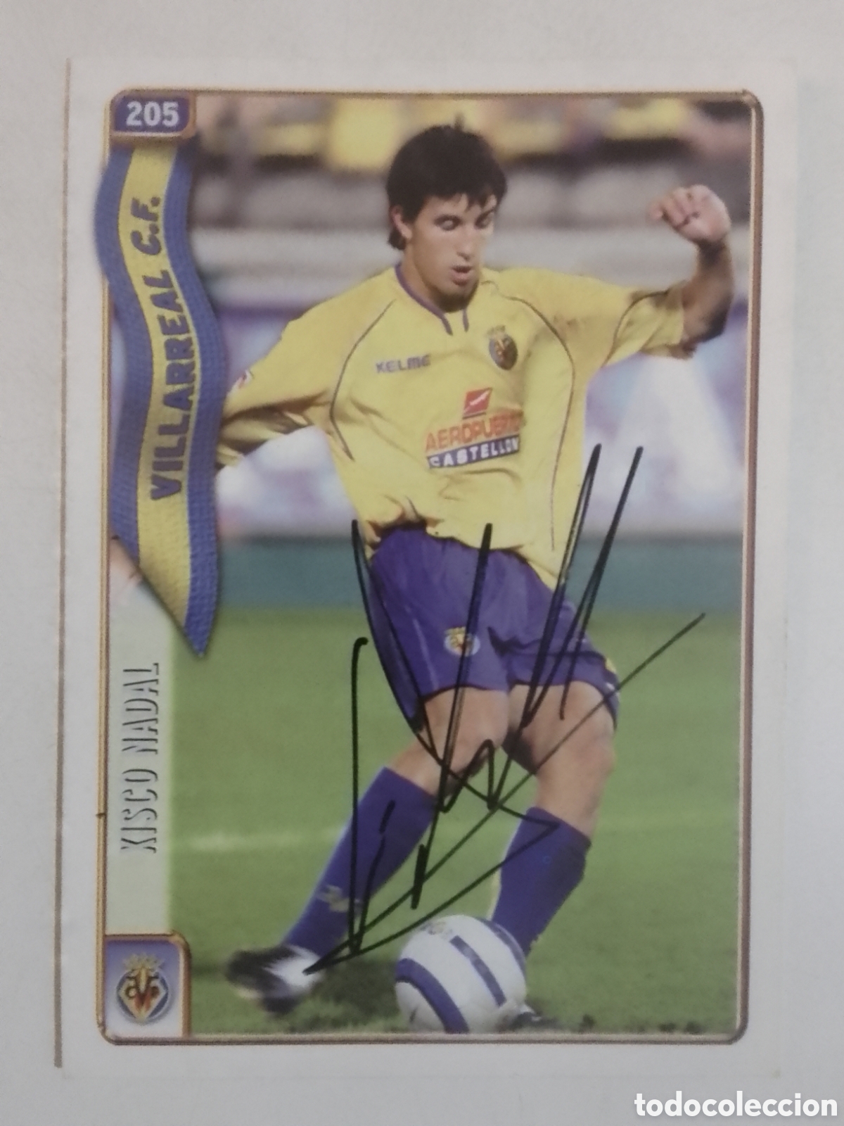 Coleccionismo deportivo: Cromo autografiado Xisco Nadal &bull; Villarreal.