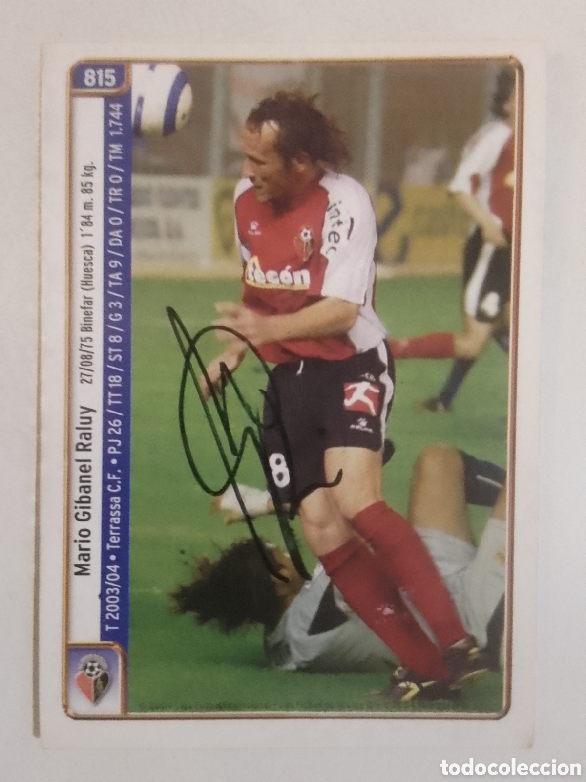 Coleccionismo deportivo: Cromo autografiado Gibanel &bull; Ciudad de Murcia.