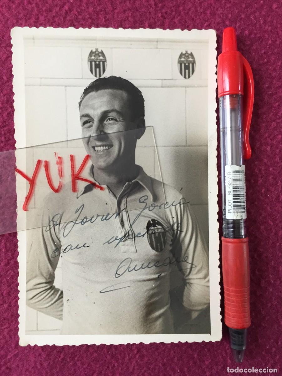 Colecionismo desportivo: A&Ntilde;OS 40 - VALENCIA CF - VICENTE ASENSI ALBENTOSA -PRECIOSA FOTO CON AUTOGRAFO y DEDICATORIA ORIGINAL
