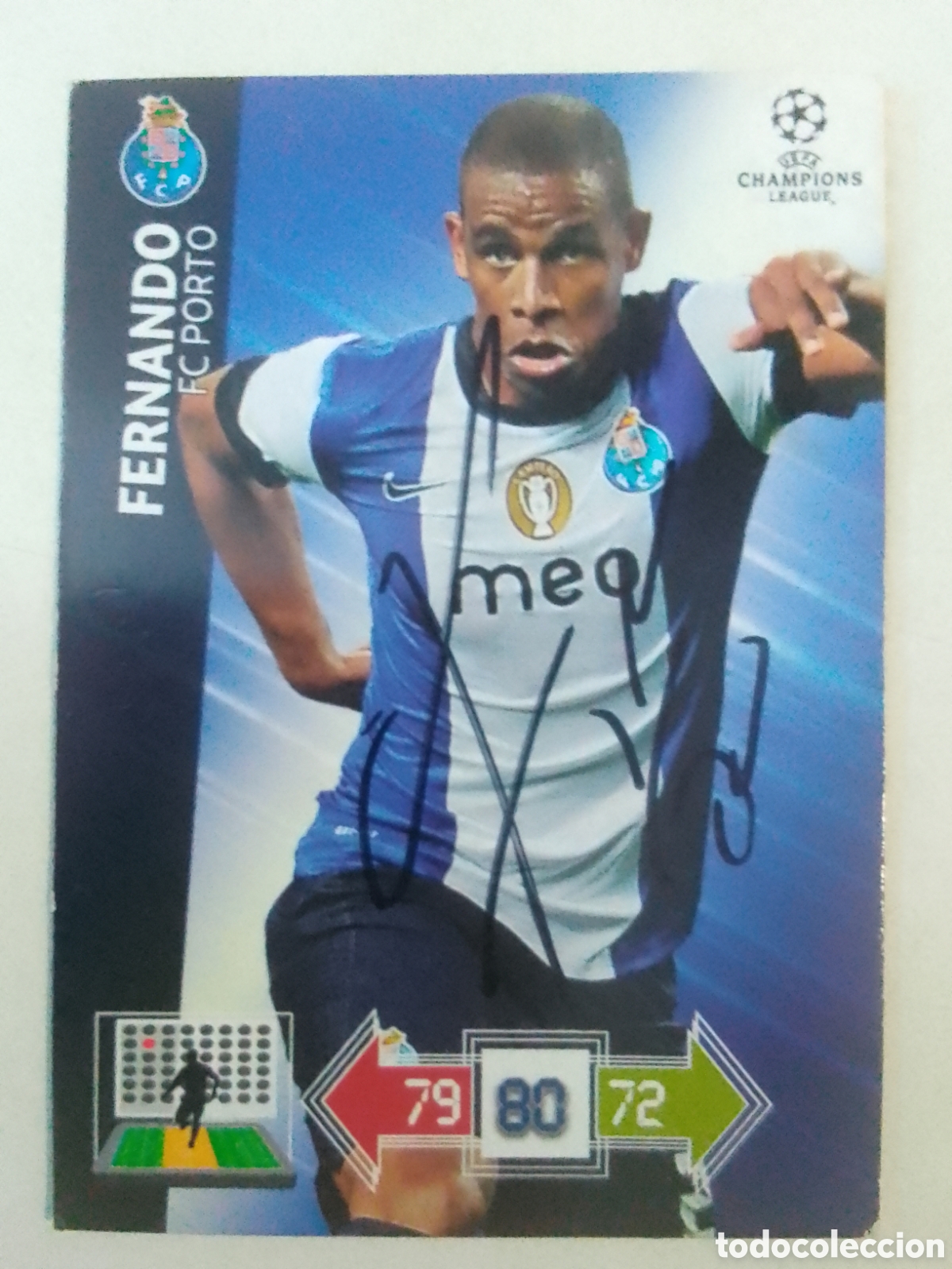 Coleccionismo deportivo: Cromo autografiado Fernando &bull; Oporto.