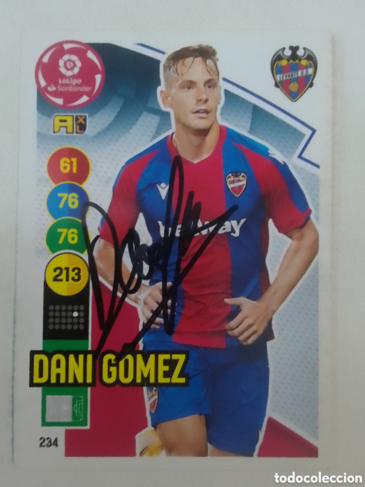 Coleccionismo deportivo: Cromo autografiado Dani Gomez &bull; Levante.