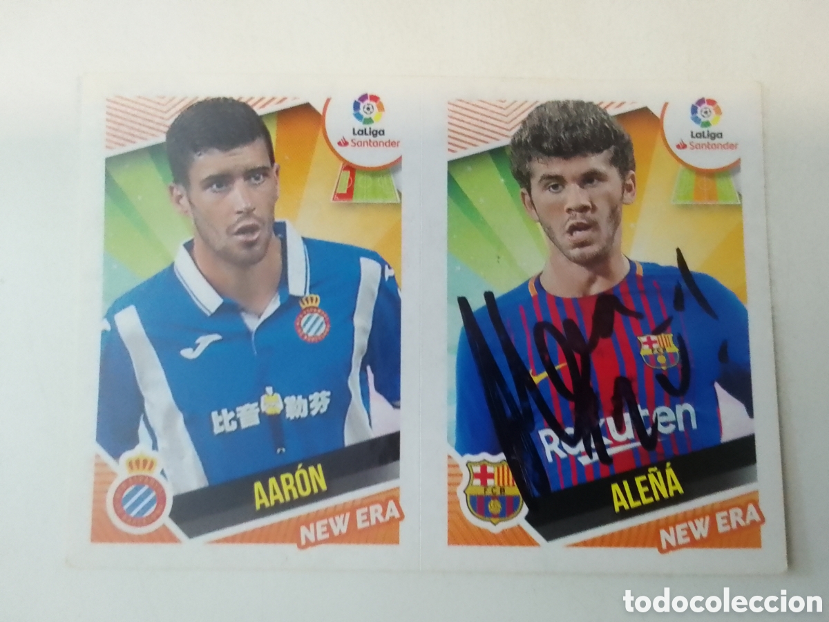 Coleccionismo deportivo: Cromo autografiado Ale&ntilde;a &bull; Barcelona.