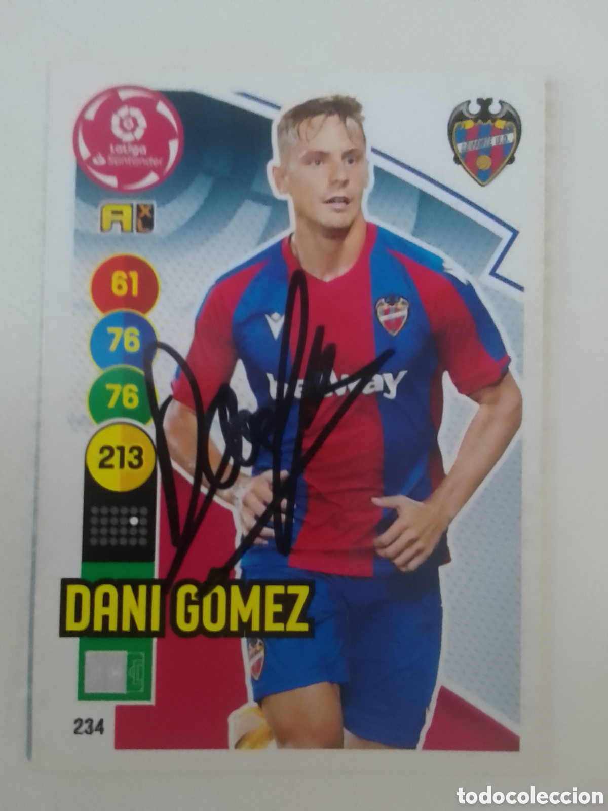 Coleccionismo deportivo: Cromo autografiado Dani Gomez &bull; Levante.