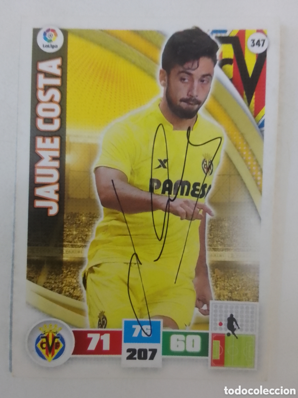 Coleccionismo deportivo: Cromo autografiado Jaume Costa&bull; Villarreal.