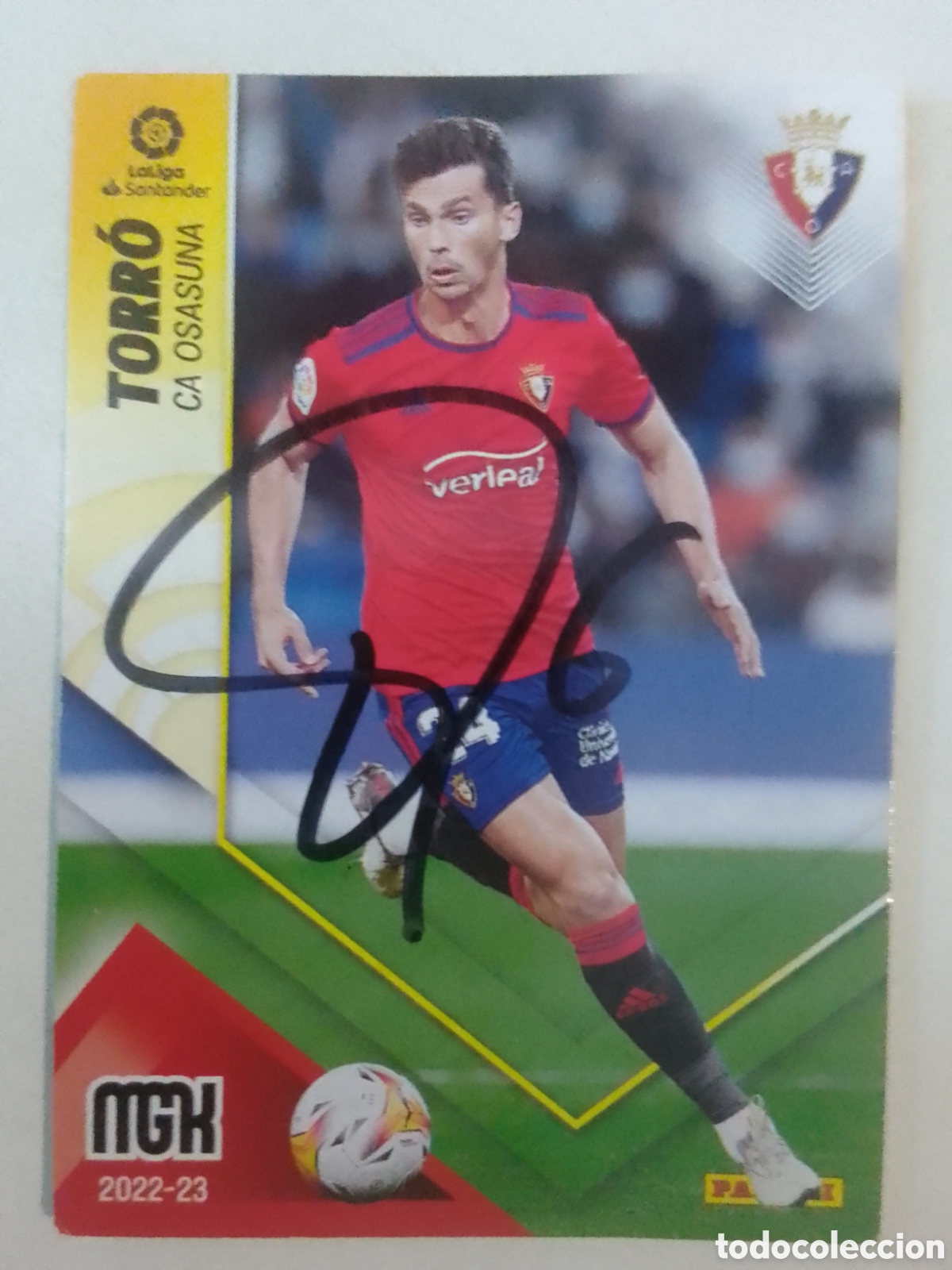 Coleccionismo deportivo: Cromo autografiado Torr&oacute; &bull; Osasuna.