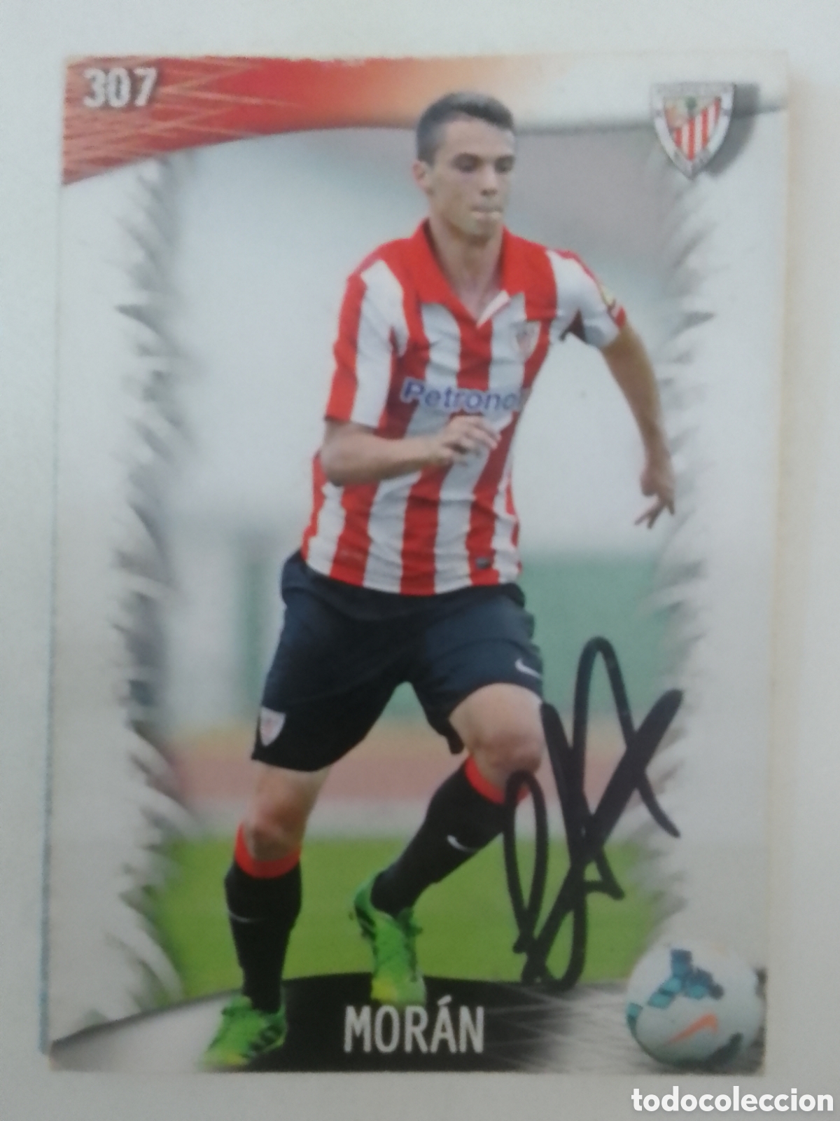 Coleccionismo deportivo: Cromo autografiado Mor&aacute;n &bull; Athletic Club.