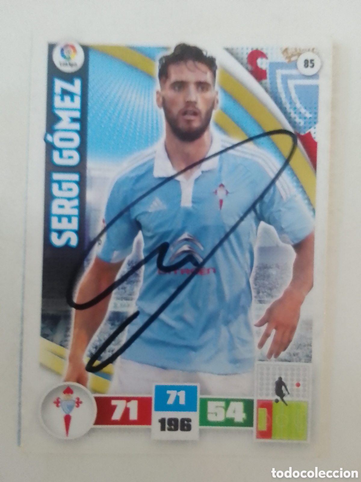 Coleccionismo deportivo: Cromo autografiado Sergio G&oacute;mez &bull; Celta.