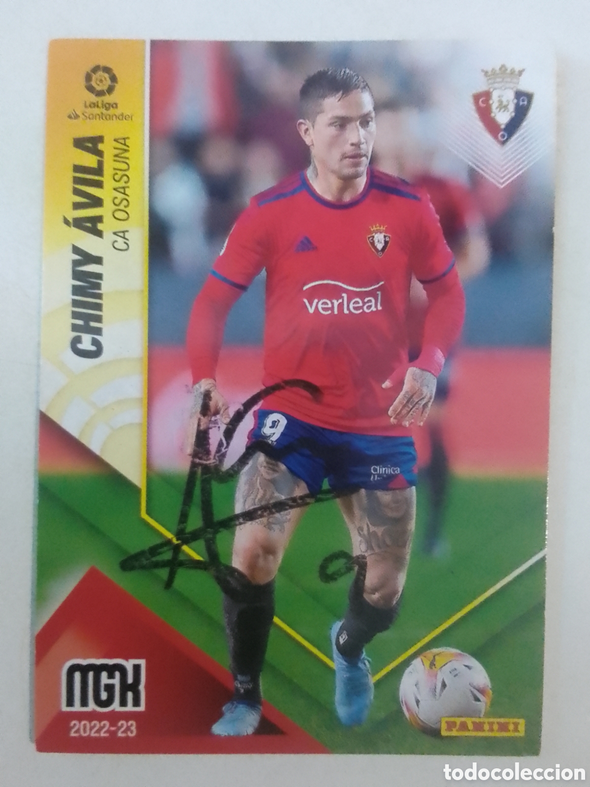 Coleccionismo deportivo: Cromo autografiado Chimy &Aacute;vila &bull; Osasuna.