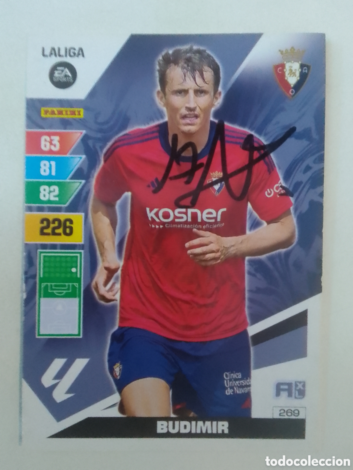 Coleccionismo deportivo: Cromo autografiado Budimir &bull; Osasuna.
