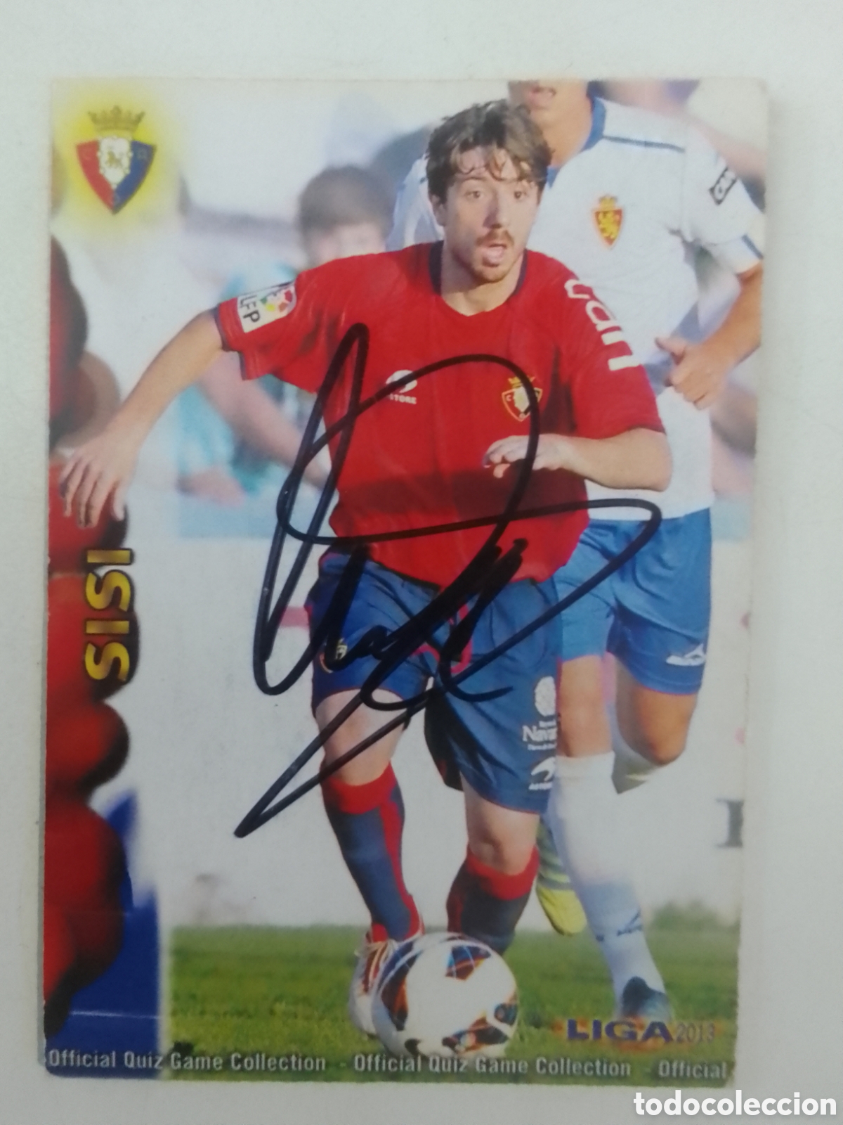 Coleccionismo deportivo: Cromo autografiado Sisi &bull; Osasuna.