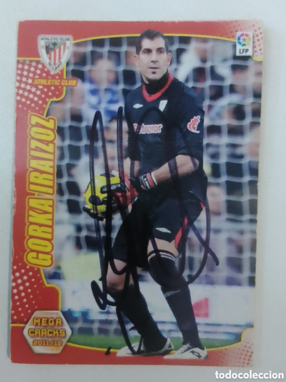 Coleccionismo deportivo: Cromo autografiado Gorka Iraizoz &bull; Athletic Club.