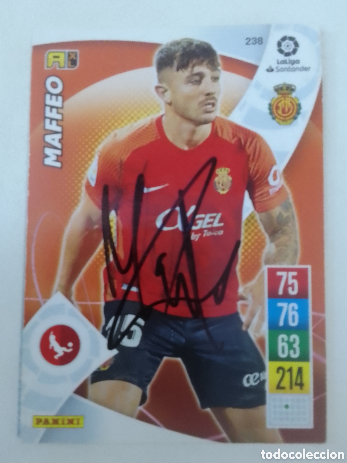 Coleccionismo deportivo: Cromo autografiado Maffeo &bull; Mallorca.