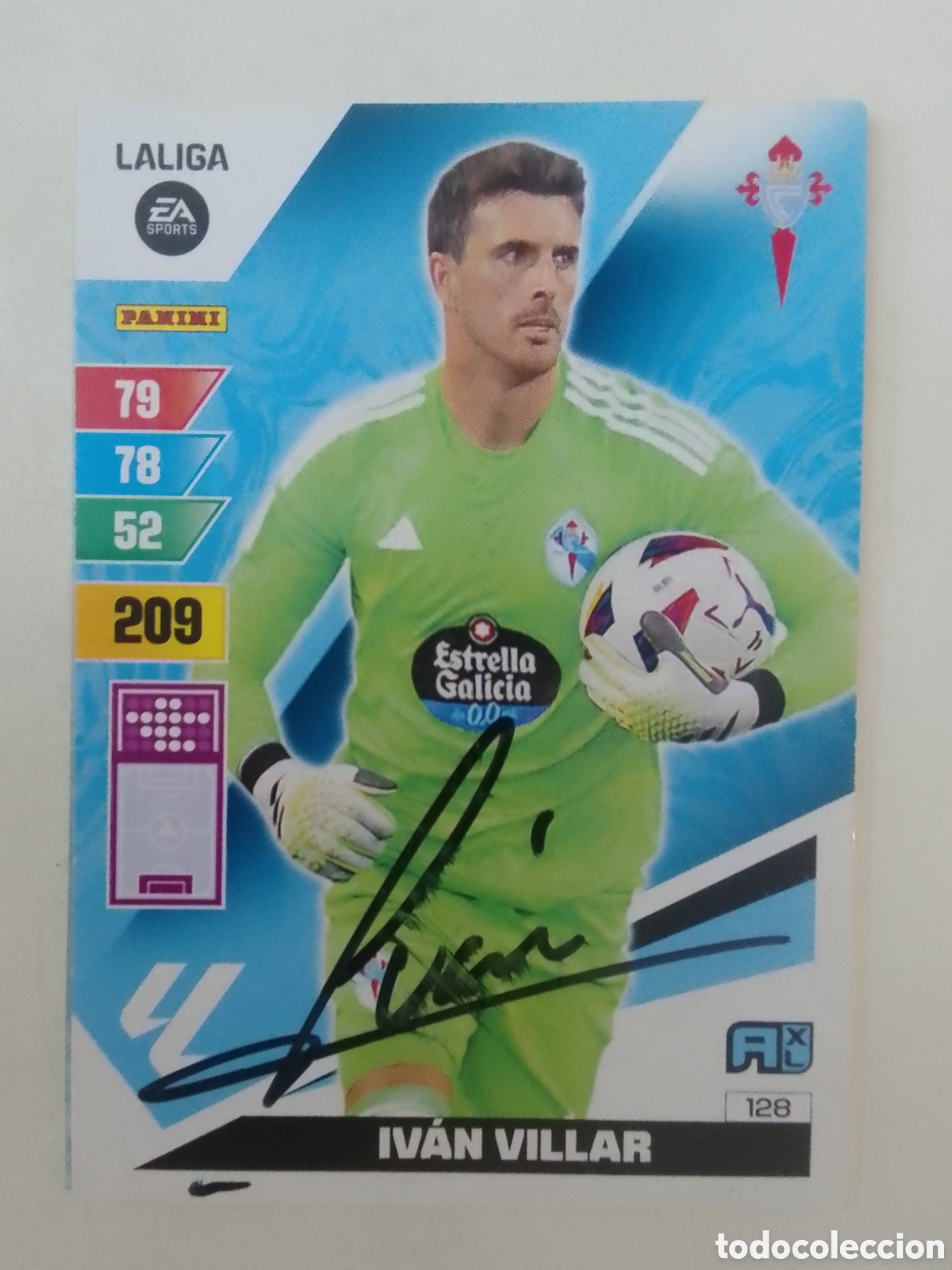 Coleccionismo deportivo: Cromo autografiado Iv&aacute;n Villar &bull; Celta.