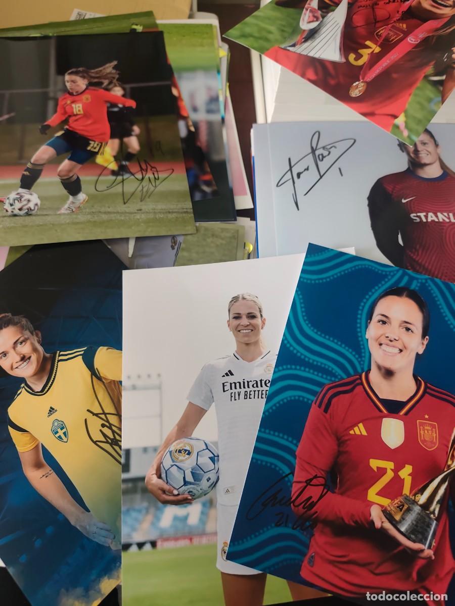 Coleccionismo deportivo: 170 fotograf&iacute;as firmadas futbol femenino